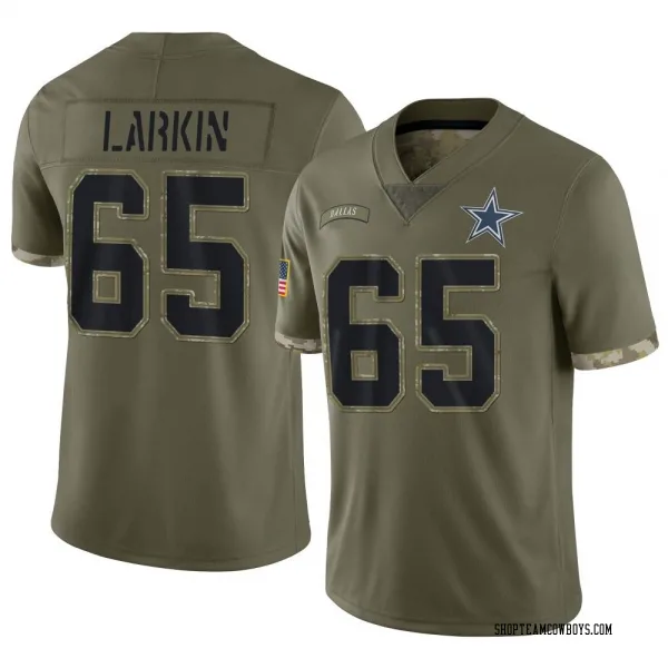 Men's Austin Larkin Dallas Cowboys Limited Olive 2022 Salute To Service Jersey