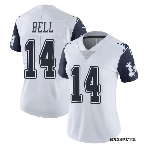 Women s Markquese Bell Dallas Cowboys Legend White Color Rush Jersey