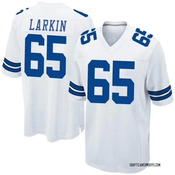 Youth Austin Larkin Dallas Cowboys Game White Jersey
